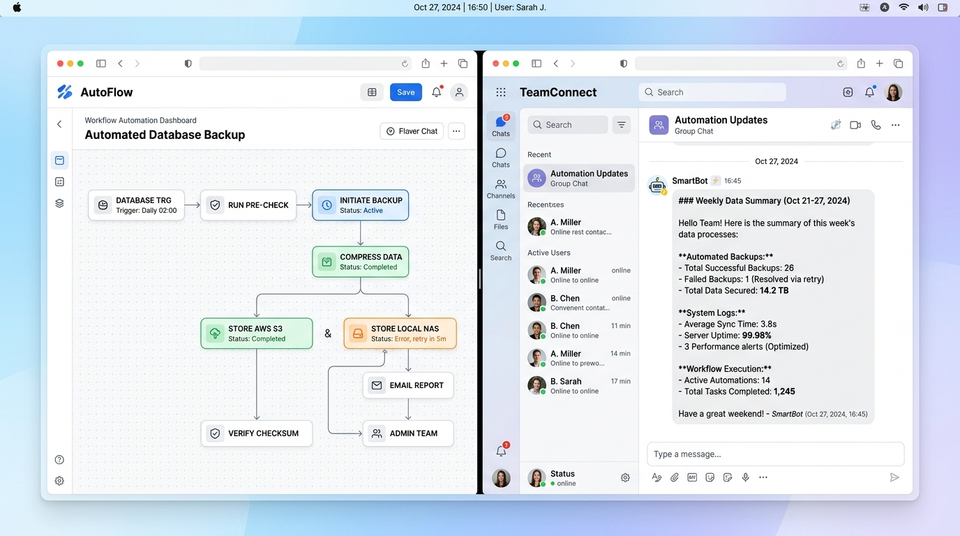 AI & Power Automate: DB Automation & Teams Bot Integration
